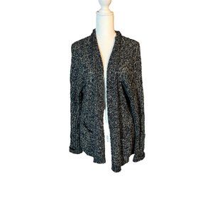 Holister Navy Oversized Open Cardigan